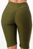 Black Bubble Textured  Shorts - Paelyn Boutique