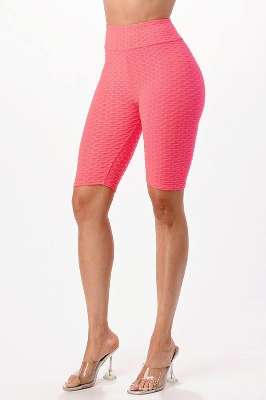 Black Bubble Textured  Shorts - Paelyn Boutique