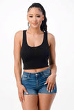 Solid Racer Back Tank Top - Paelyn Boutique